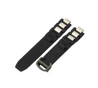 ROUHO Silicone Watch Strap Waterproof Rubber Watch Band Stainless Steel Folding Clasp Buckle Soft for Cartier 21 Chronoscaph A5