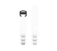 ROUHO Silicone Watch Strap Waterproof Rubber Watch Band Stainless Steel Folding Clasp Buckle Soft for Cartier 21 Chronoscaph A10