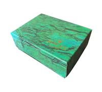 ROUHO Small Green Watch Case Leatherette Sponge Padding Travel Jewelry Storage Box Organizer Holder Container for Rolex Sky-Dweller