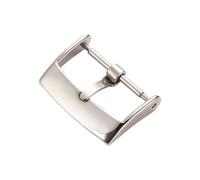 ROUHO Solid Stainless Steel Replacement Watch Accessories Men's Women's Watch Straps Pin Buckle for Omega-Silver 16mm
