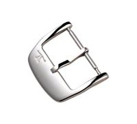 ROUHO Solid Stainless Steel Watch Pin Buckle - Replacement Leather & Silicone Straps Clasp for Jaeger-LeCoultre Master-Silver 1 16mm