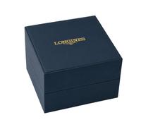 ROUHO Solid Wood Watch Box Timepiece Storage Case with Metal Clasp Front and Soft Pillow Insert for Longines Master Collection Flagship Heritage