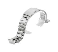 ROUHO Stainless Steel Deployment Clasp Watch Bracelet Metal Watch Strap for G-Shock DW5600-Silver