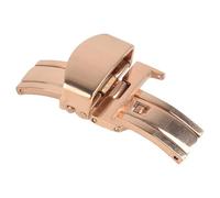 ROUHO Stainless Steel Folding Watch Buckle Double Press Deployment Watch Strap Clasp Accessories