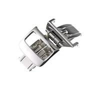 ROUHO Stainless Steel Folding Watchband Buckle - Watch Repair Accessory for Jaeger-LeCoultre Master-Silver 18mm
