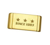 ROUHO Stainless Steel Watch Band Loop - Replacement Metal Strap Retainer for Casio G-Shock-Gold 20mm