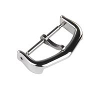 ROUHO Stainless Steel Watch Buckle - Replacement Leather Watch Strap Pin Buckle Accessory for Cartier Ballon Bleu Tank London-Silver 14mm