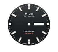 ROUHO Stainless Steel Watch Dial 2834 2836 Movement Metal Watch Face 33mm Luminous Day Date Replacement Spare Part Repair for Mido Ocean Star - A4