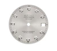ROUHO Stainless Steel Watch Dial Metal Watch Face NH35 NH36 Movement Modding Part 28.5mm Date Window Repair Spare for Seiko