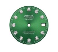 ROUHO Stainless Steel Watch Dial Metal Watch Face NH35 NH36 Movement Modding Part 28.5mm Date Window Repair Spare for Seiko