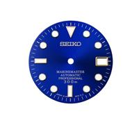 ROUHO Stainless Steel Watch Dial NH35 Movement Modification Component Metal Watch Face Luminous 28.5mm Date Window Part for Seiko - A12