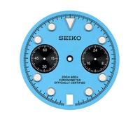 ROUHO Stainless Steel Watch Dial VK63 VK64 Movement Chronograph Part Metal Watch Face 29.5mm Luminous Repair Component Spare for Seiko