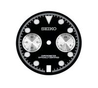 ROUHO Stainless Steel Watch Dial VK63 VK64 Movement Chronograph Part Metal Watch Face 29.5mm Luminous Repair Component Spare for Seiko - A2