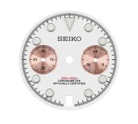 ROUHO Stainless Steel Watch Dial VK63 VK64 Movement Chronograph Part Metal Watch Face 29.5mm Luminous Repair Component Spare for Seiko