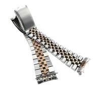 ROUHO Stainless Steel Watch Strap 18mm 19mm 20mm 21mm Metal Replacement Bracelet Curved End Link Band for Rolex Submariner -18mm