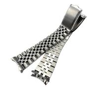 ROUHO Stainless Steel Watch Strap 18mm 19mm 20mm 21mm Metal Replacement Bracelet Jubilee Link Wristband Band for Seiko - Silvery 20mm