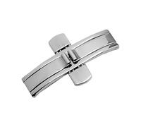 ROUHO Stainless Steel Watch Strap Clasp, Replacement Watch Bracelet Buckle for Longines Elegance Master Gallet-6 * 20mm