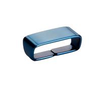 ROUHO Stainless Steel Watch Strap Keeper - Smartwatch Band Retainer Loop & Fastener Rings for Casio G-Shock DW5600/5610/6900-Blue 20mm