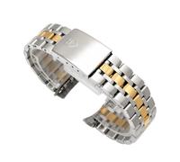 ROUHO Stainless Steel Watch Strap Metal Bracelet Band 13mm 17mm 19mm 20mm Curved End Jubilee Style Replacement Links for Tudor Prince & Princess Classic - A2 19mm