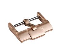 ROUHO Stainless Steel Watch Strap Pin Buckle, Silicone Leather Watchband Buckle for Audemars Piguet-Rose Gold 3.0mm 22 x 3.0mm