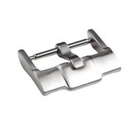 ROUHO Stainless Steel Watch Strap Pin Buckle, Silicone Leather Watchband Buckle for Audemars Piguet-Silver 3.0mm 22 x 3.0mm