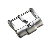 ROUHO Stainless Steel Watch Strap Pin Buckle, Silicone Leather Watchband Buckle for Audemars Piguet-Silver 1.5mm 18 x 1.5mm