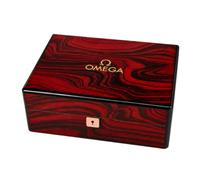 ROUHO Timepiece Display Case Wooden Watch Box Single Watch Organiser Collection Storage Holder with Lock for Omega Aqua Terra