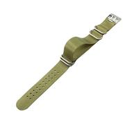 ROUHO Ultra-Durable Nylon Watch Strap Quick Drying Adjustable Replacement Sport Watchband for Luminox 3581 8821 8831 3051-Green + Silver Buckle 23mm