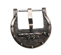 ROUHO Universal Embossed Watch Buckle Stainless Steel Replacement Clasp Watch Repairment Accessories - A 24mm