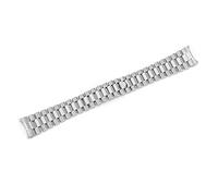 ROUHO Watch Accessories Strap Steel Strap Solid Stainless Steel Tripod Steel Watch Chain For Rolex-Silver 21mm