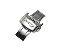 ROUHO Watch Deployment Clasp Stainless Steel Watch Folding Buckle with Push-Button Release for Chopard Happy Diamonds-C1 16mm