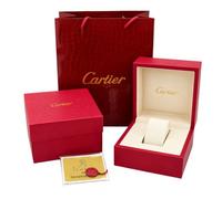 ROUHO Watch Storage Box Wooden Frame Wristwatch Case with Soft Cream Interior and Single Slot Support for Santos de Cartier