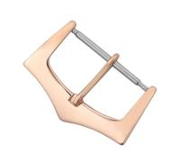 ROUHO Watch Strap Buckle in Polished Stainless Steel 14mm 18mm 20mm 22mm Replacement Watch Clasp for Vacheron Constantin-Rose Gold 16mm