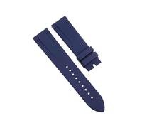 ROUHO Waterproof 20mm Silicone Rubber Watch Strap, Breathable Sport Replacement Band with Quick Release Spring Bar for Citizen BN0151-09L BN0150-28E-Blue