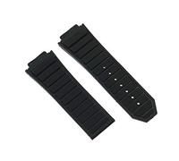 ROUHO Waterproof Silicone Watch Strap Replacement Watch Accessories Watch Strap for HU-BL-OT KI-NG POW-ER-Black 31 x 20 x 22mm