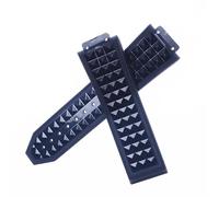 ROUHO Waterproof Silicone Watch Strap Watch Accessories Replacement Watch Strap for HUB-LOT B-I-G B-A-N-G CLASSIC FUSION-Blue 25 x 17 x 22mm