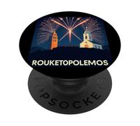 Rouketopolemos Chios Greek Easter Firework Battle Tradition PopSockets Adhesive PopGrip