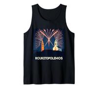 Rouketopolemos Chios Greek Easter Firework Battle Tradition Tank Top