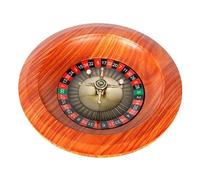 Roulette- 12 Inch Roulette Wheel,Wooden Roulette Wheel Set for Casino Games,Turntable Leisure Table Games, Complete Roulette Set