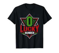 Roulette Lucky Number 0 Roulette Player Roulette Gambling T-Shirt