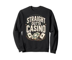 Roulette STRAIGHT OUTTA CASINO Gambling Roulette Sweatshirt
