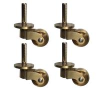 Roulettes pivotantes à 360° pour chaise de bureau, roulettes de meuble, diamètre de roue 25 mm, roulettes de remplacement à vis, style rétro, silencieuses