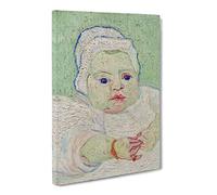 Roulins Baby By Vincent Van Gogh Canvas Print | Gallery Wrapped 30mm Frame Wall Art | 20x14 inches | Ready to Hang | Impressionist Picture | Living Room Bedroom Lounge Office