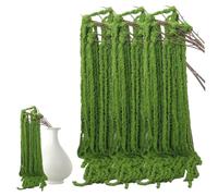 Rouloudun 5PCS Amaranthus Artificial Flower Lifelike 51 Inch Fake Green Dried Amaranthus with Branch Hanging Flowers for Decoration Wedding Bouque Home Garden Supplies