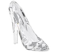 Rouloudun Cinderella Glass Slipper Acrylic Crystal High Heels Shoes Ornament Crystal Shoe Decorative Womens High Heels for Wedding and Birthday
