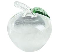 Rouloudun Storm Glass Apple Shape Weather Glass Mini Polished Weather Predictor Decorative Storm Glass Weather Forecaster for Home Valentines Day Gifts