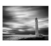 Roulstone Slangkoppunt Lighthouse Seascape Canvas Wall Art Print