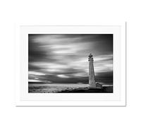 Roulstone Slangkoppunt Lighthouse Seascape Large Art Print Poster Wall Decor 18x24 inch Supplied Ready To Hang With Included Mount Brackets