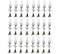 Roumant Metal Propeller Fishing Lures, 5PCS Spinning Fly Bionic Bait with Scent, 3D Floating Soft Lures with Rotating Tail and Spinner Blade for Bass Trout Freshwater Fishing (C, Small)
