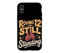 Round 12 and Still Standing Boxing Boxer Fighter Case for iPhone X/XS